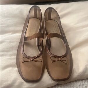 Coconuts by Matisse Mesh Brown Ballet Flats